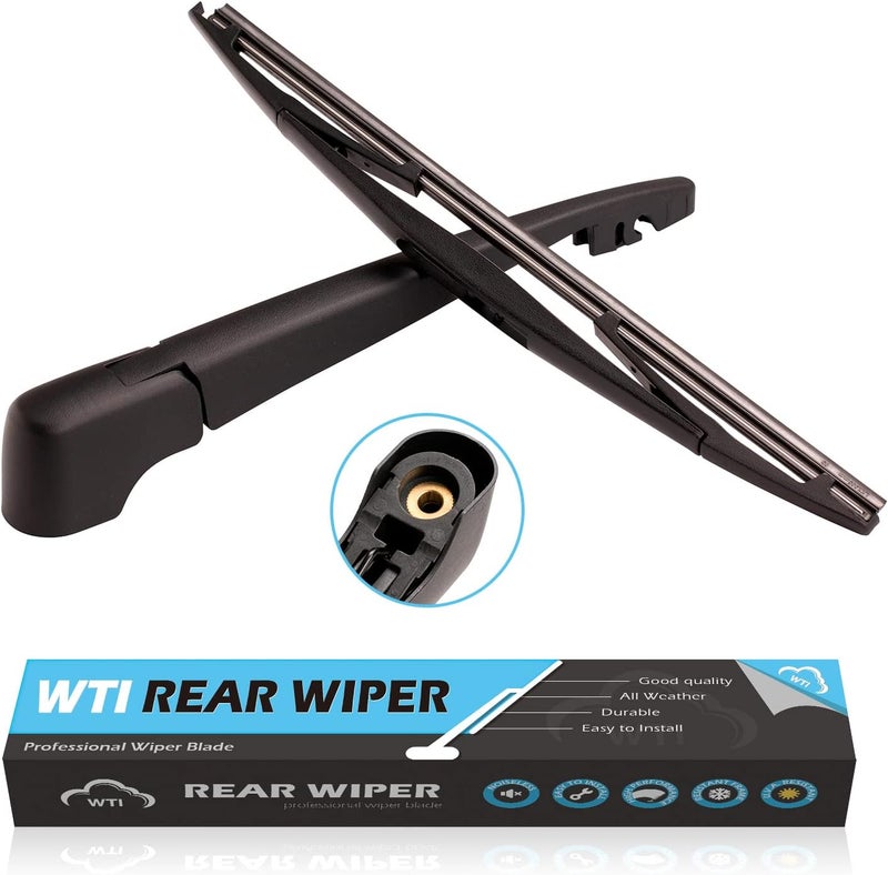 WTI Rear Wiper Arm Blade Set Compatible With BMW X5 F15 2014-2018 / Compatible With BMW X5M F85 2015-2018 Rear Windshield Window Wiper Kits Assembly New Replacement Accessories Parts - Image 1